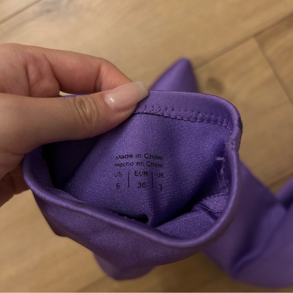 CALL IT SPRING Purple SOCK BOOTS NWOT - Picture 5 of 5